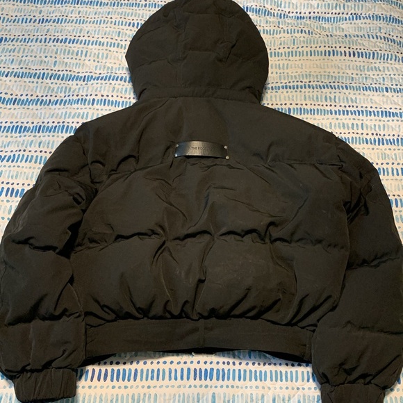 The Kooples Short Black Down Jacket with Hood - Picture 5 of 11
